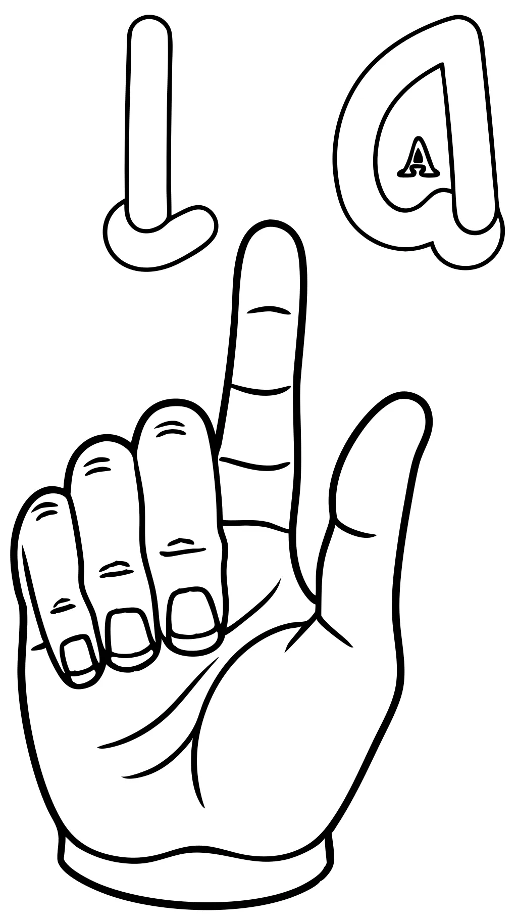 asl coloring pages